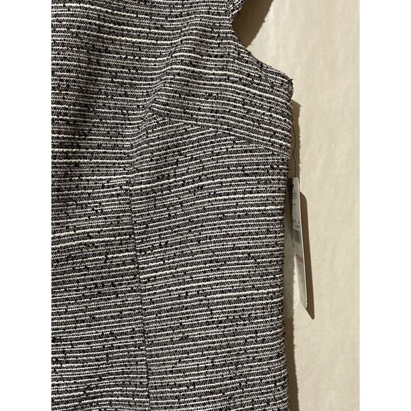 Laundry by Shelli Segal Black Metallic Lined Cocktail Dress Size 10 NWT $175 - Picture 3 of 7